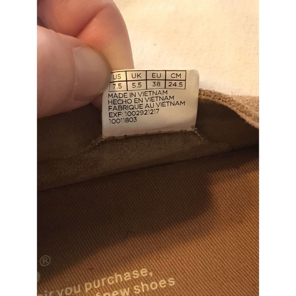 Toms Tan Suede Slip-On Loafers - Picture 11 of 11